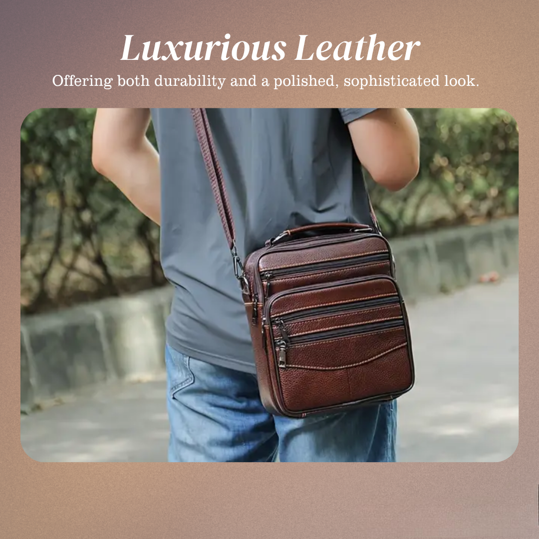 Jacob - Leather Retro Shoulder Bag for Men