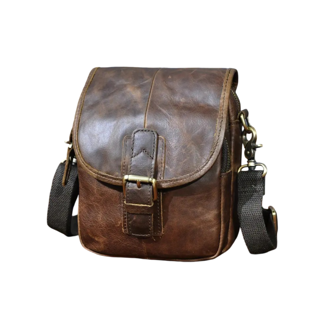 Zachary - Genuine Leather Men's Shoulder Bag