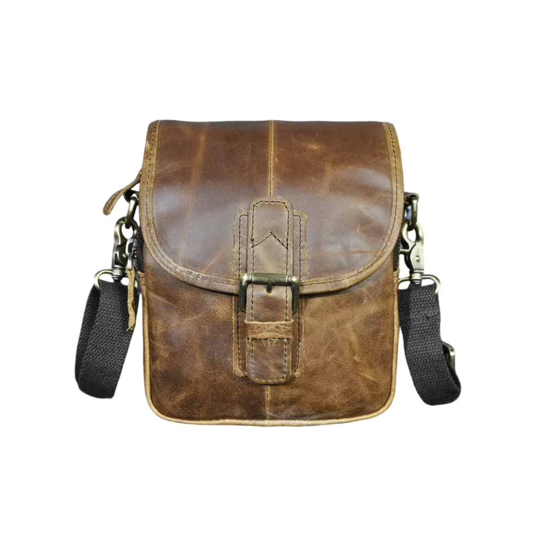 Zachary - Genuine Leather Men's Shoulder Bag