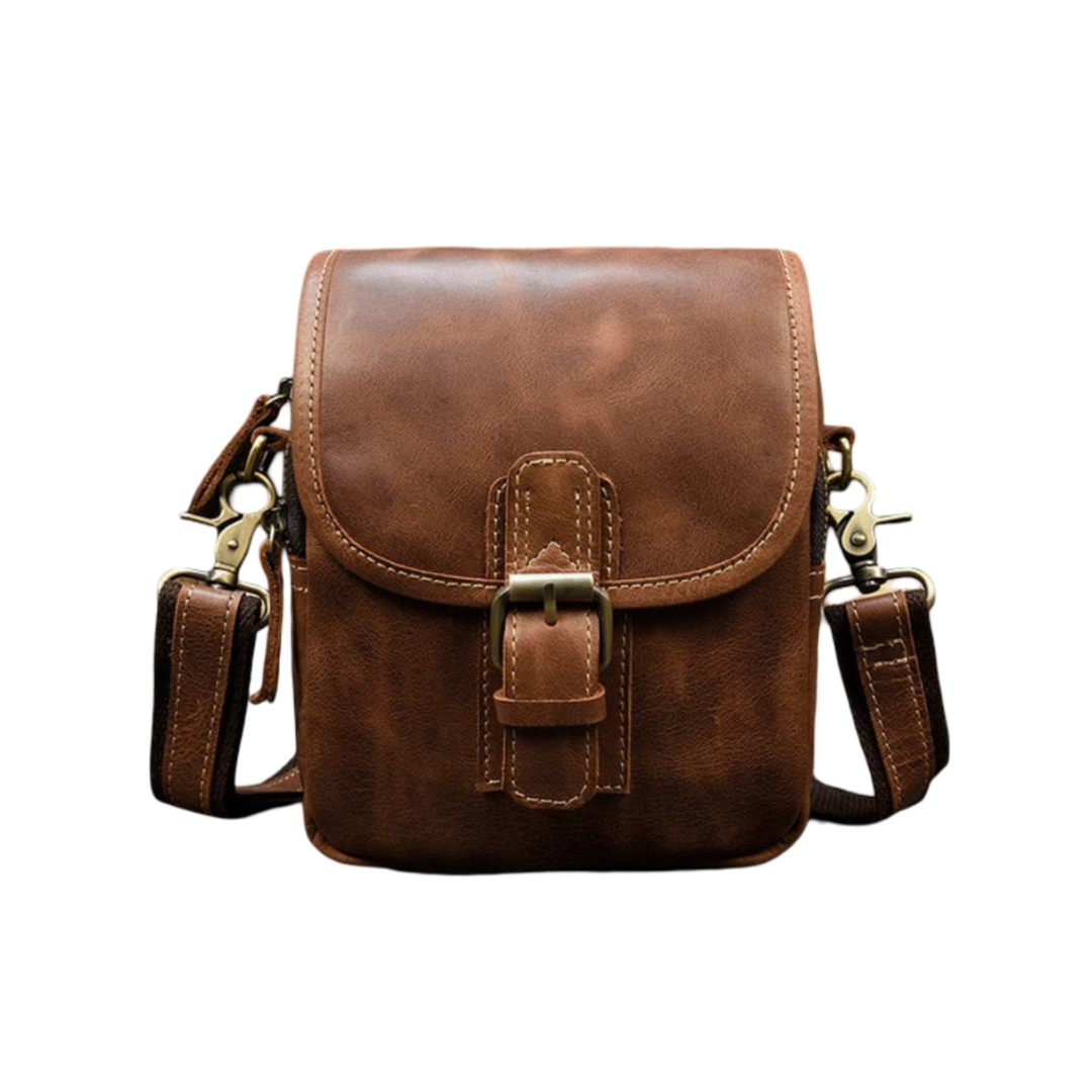 Zachary - Genuine Leather Men's Shoulder Bag