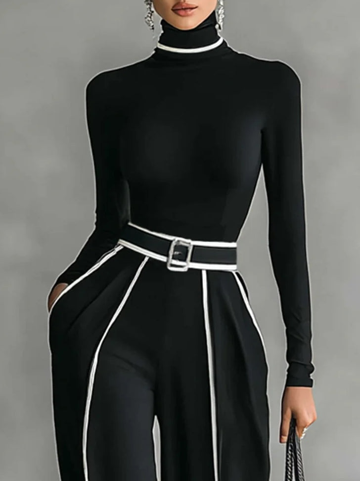 Solana - Long Sleeve Golf and Wide Leg Pant Set