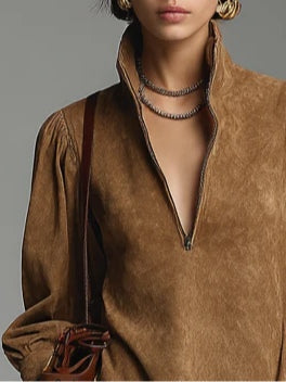 High Neck Mini Dress