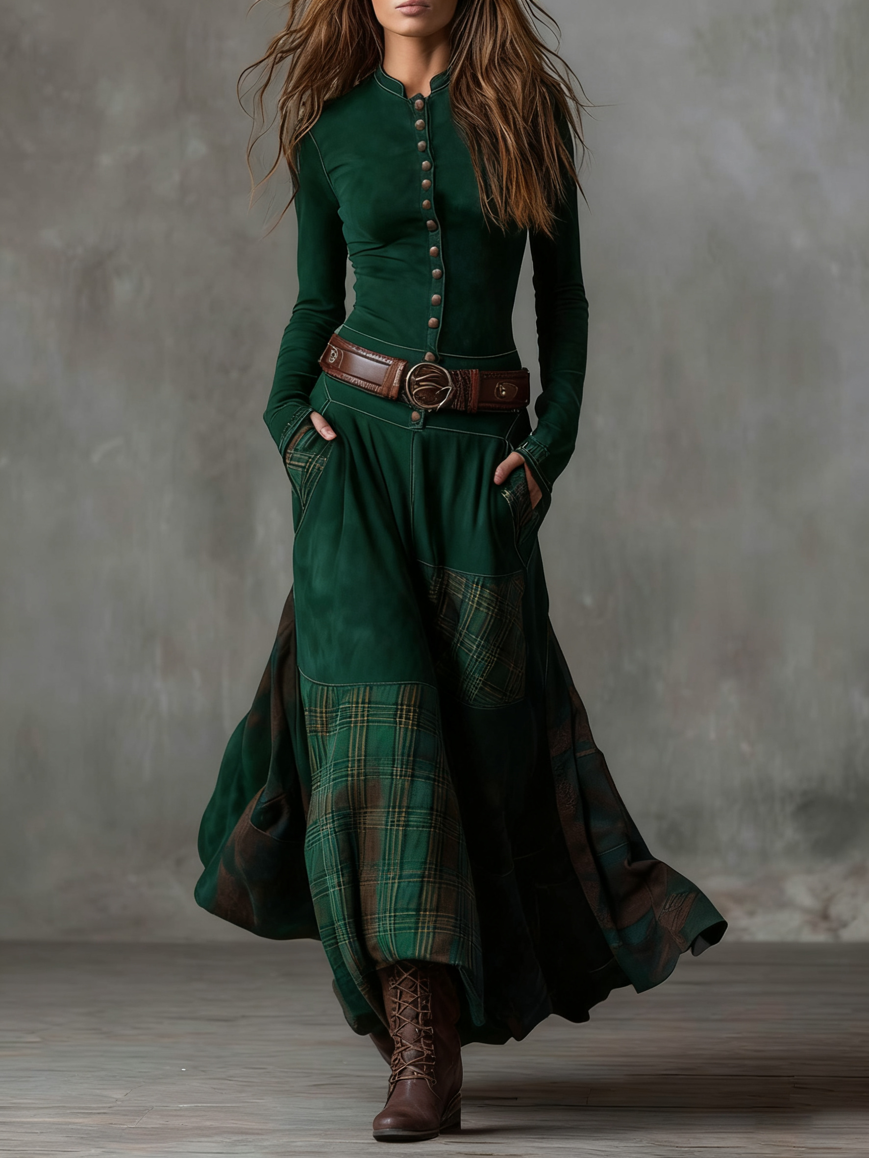 Michelle | Belted Suede Dress