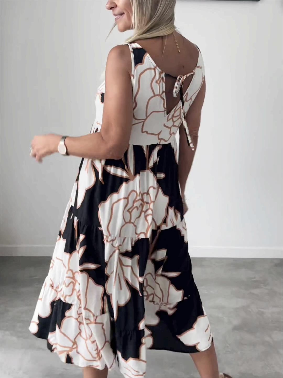 TERESA™ | ELEGANT DRESS WITH FLORAL PRINT
