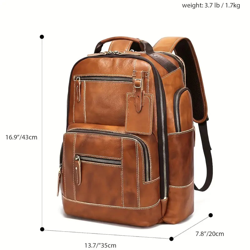 George - Classic Men's Leather Backpack