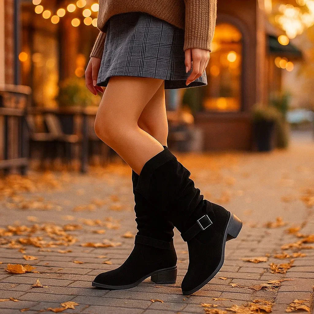 Sofia – Suede Boots with Soft Sole