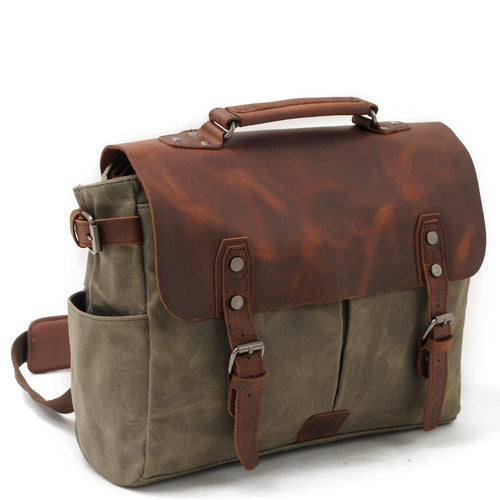Alexander - Vintage Style Canvas Shoulder Bag