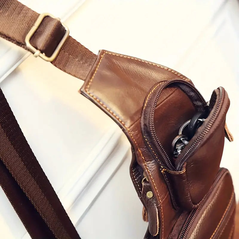 Zachary - Men's Vintage Leather Sling Bag
