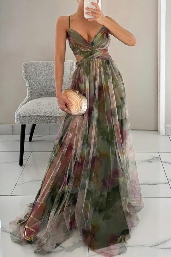 Eléna - Elegant and Floral Long Dress