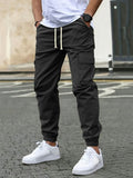 Men’s Relaxed Fit Cargo Jogger Pants with Drawstring Waist