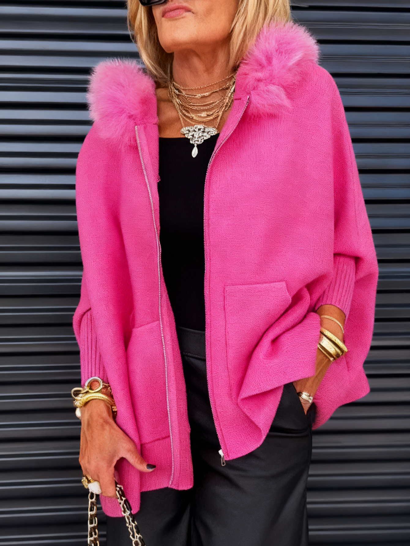 Fur Collar Casual Jacket