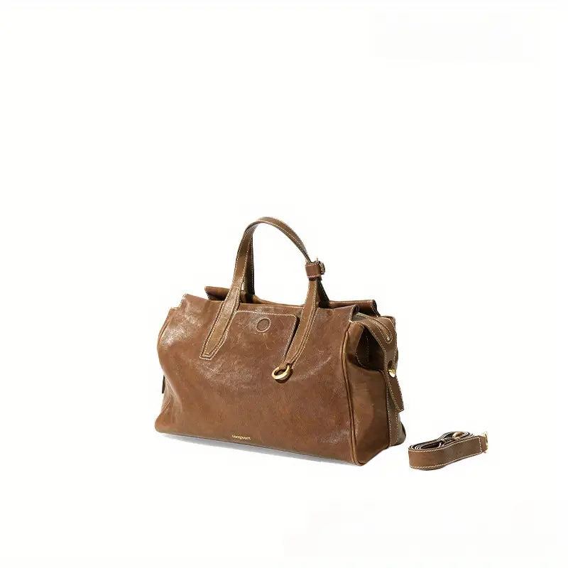 Jonathan - Wide Leather Travel Bag