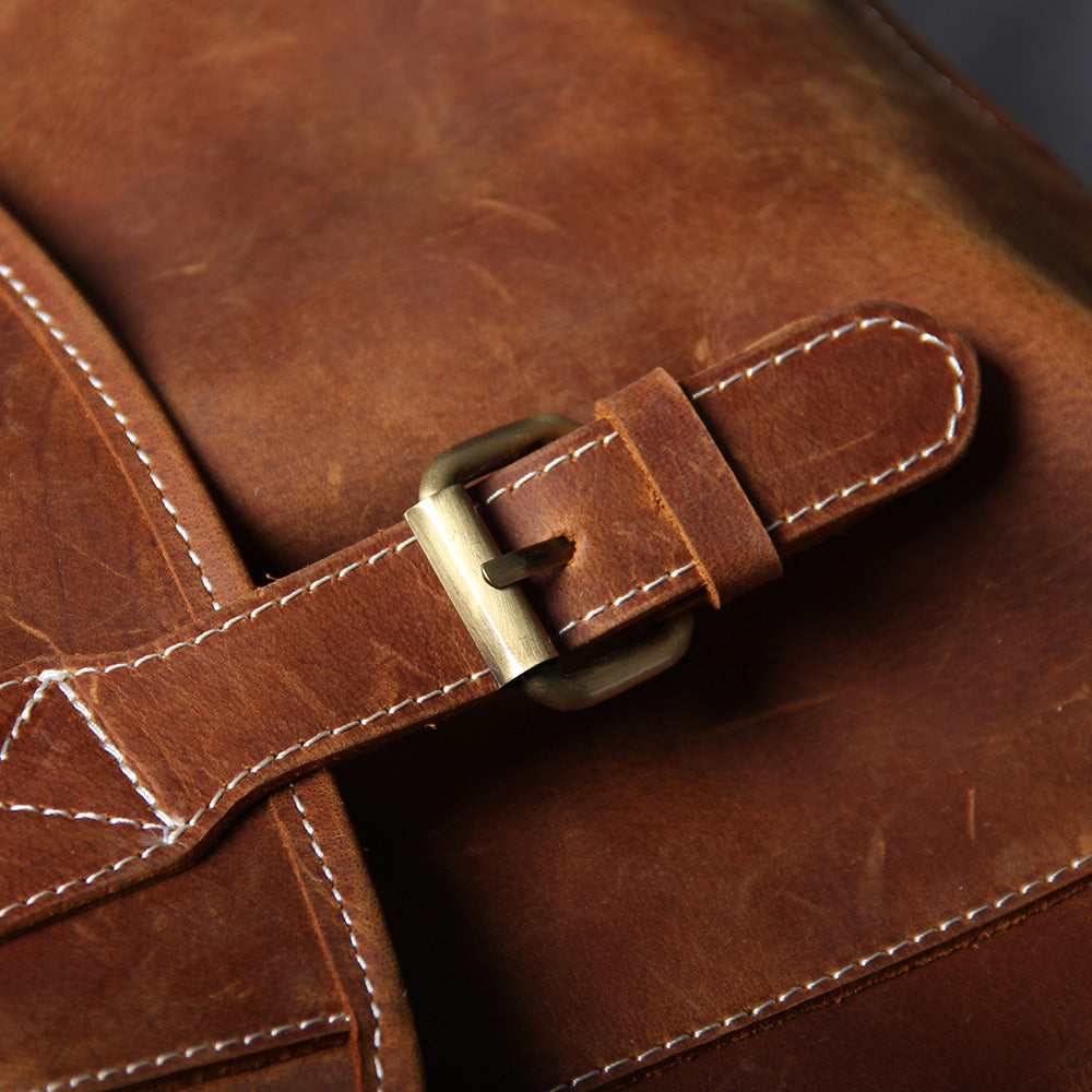 Jeffrey - Durable Classic Leather Backpack