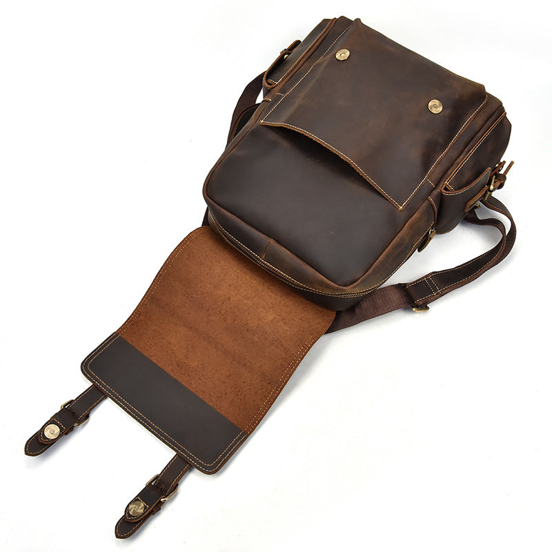 Nathan - Water-Resistant Leather Backpack