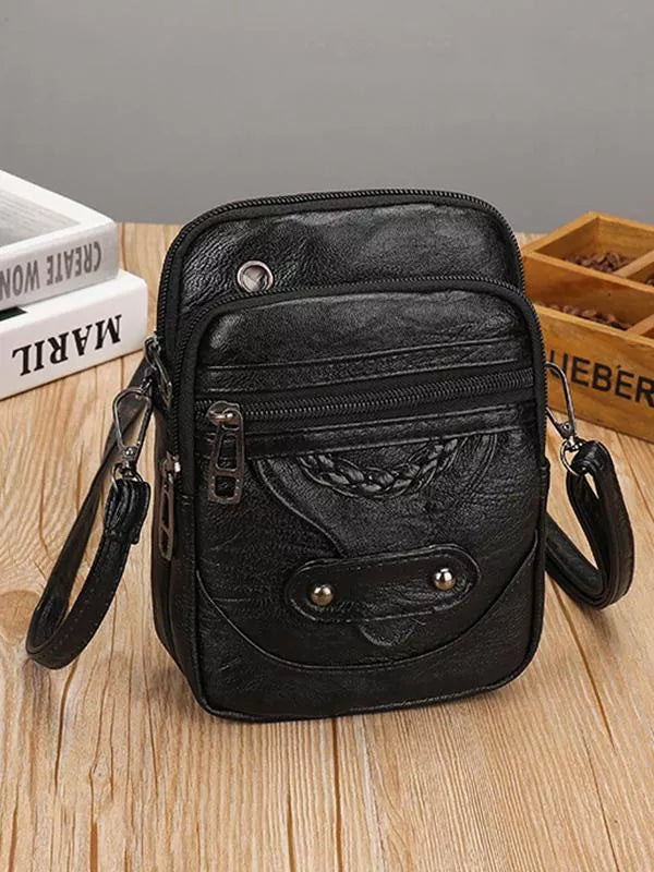 Vellana's Vintage Elegance | Leather Shoulder Bag