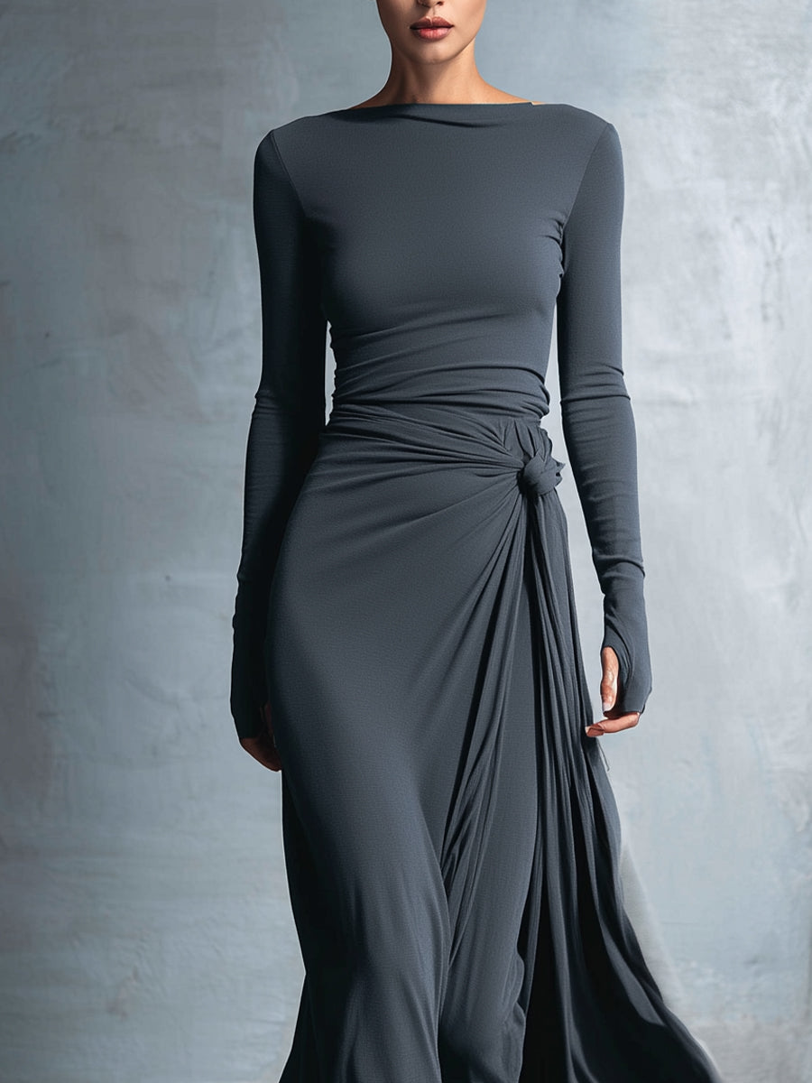 Zofia - Side Tied Maxi Dress