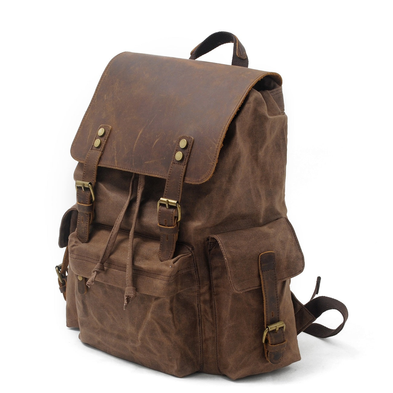 Jacob - Vintage Waxed Canvas Backpack