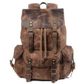 James - Vintage Canvas Leather Backpack