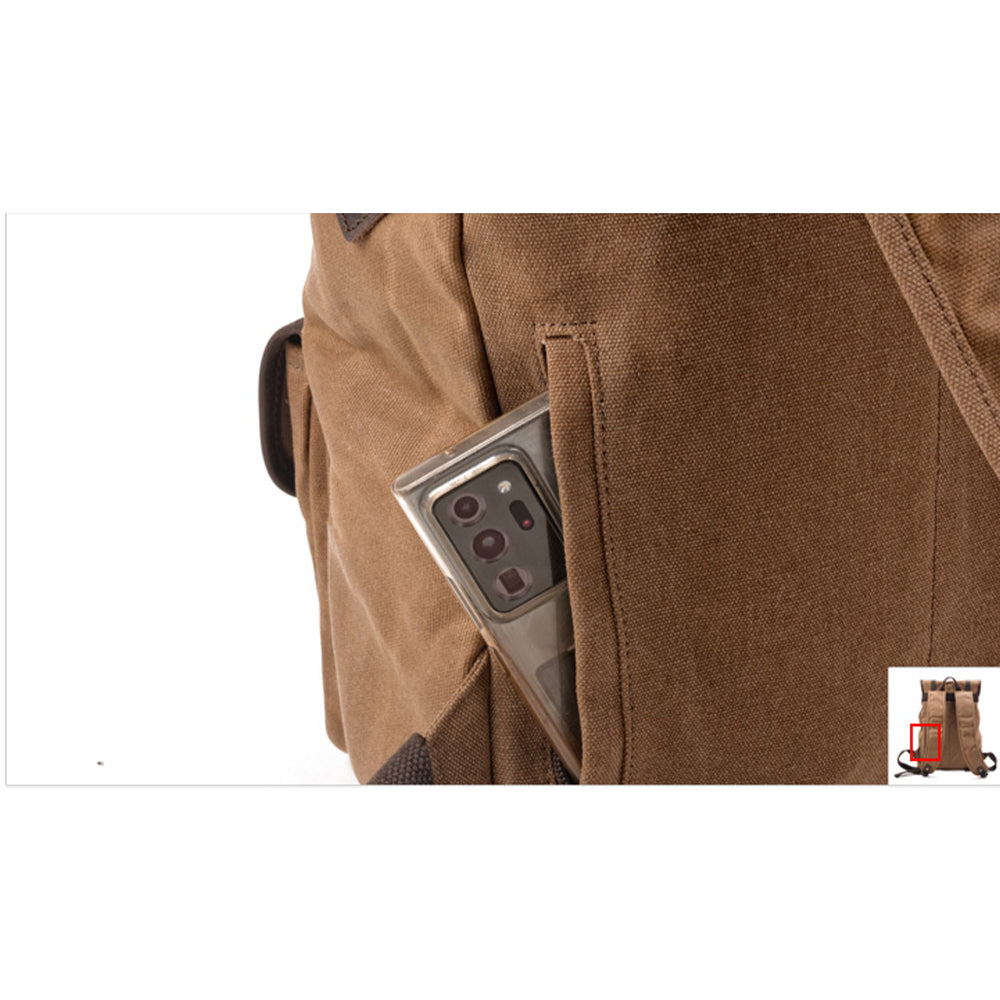 Marcus - Weighted Canvas Travel Backpack