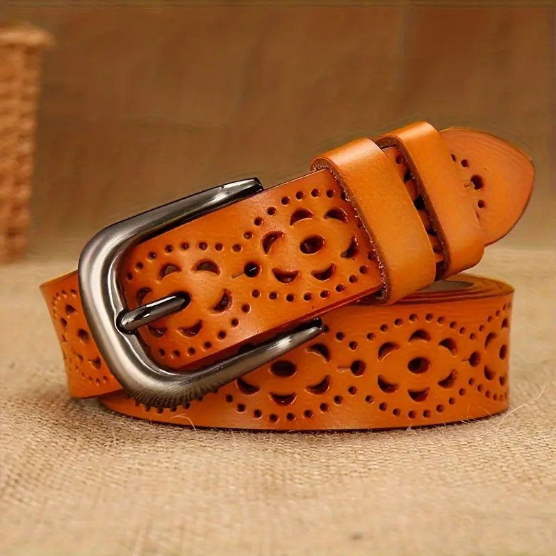 Classic leather belt - expertly crafted for women