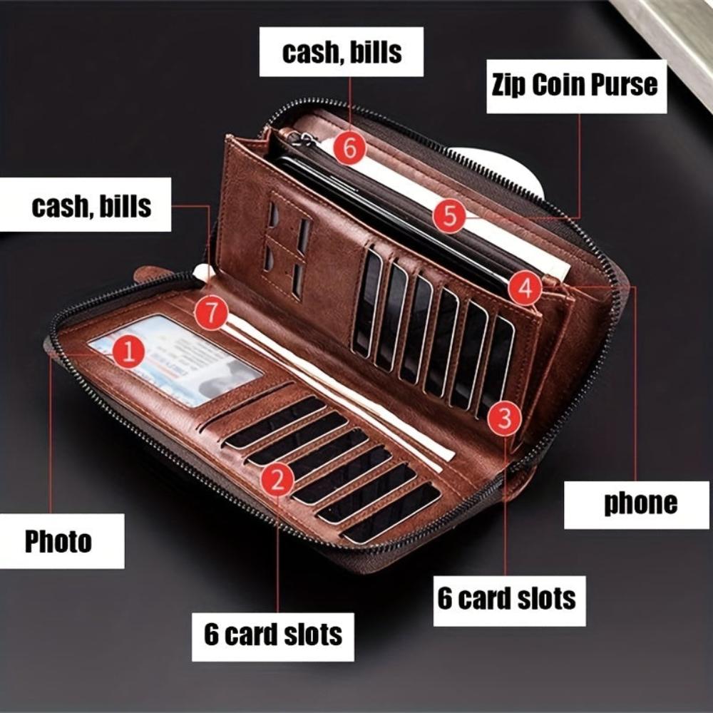 Holden RFID Zipper Wallet