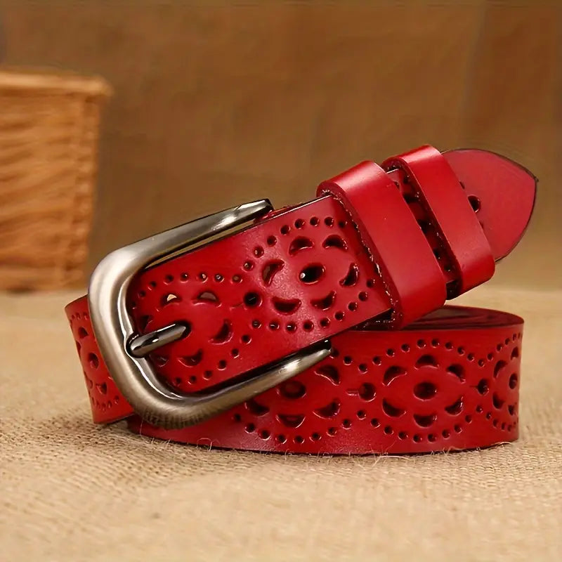 Classic leather belt - expertly crafted for women