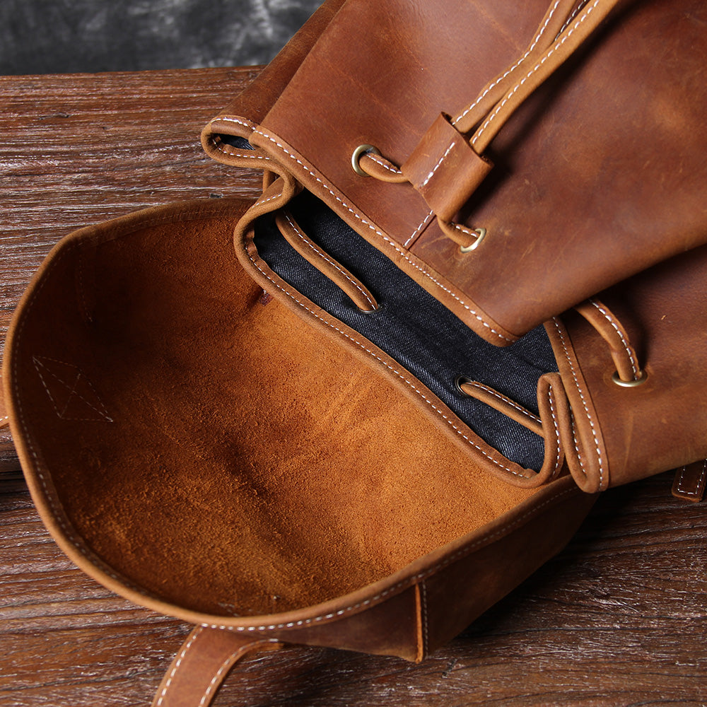 Jeffrey - Durable Classic Leather Backpack