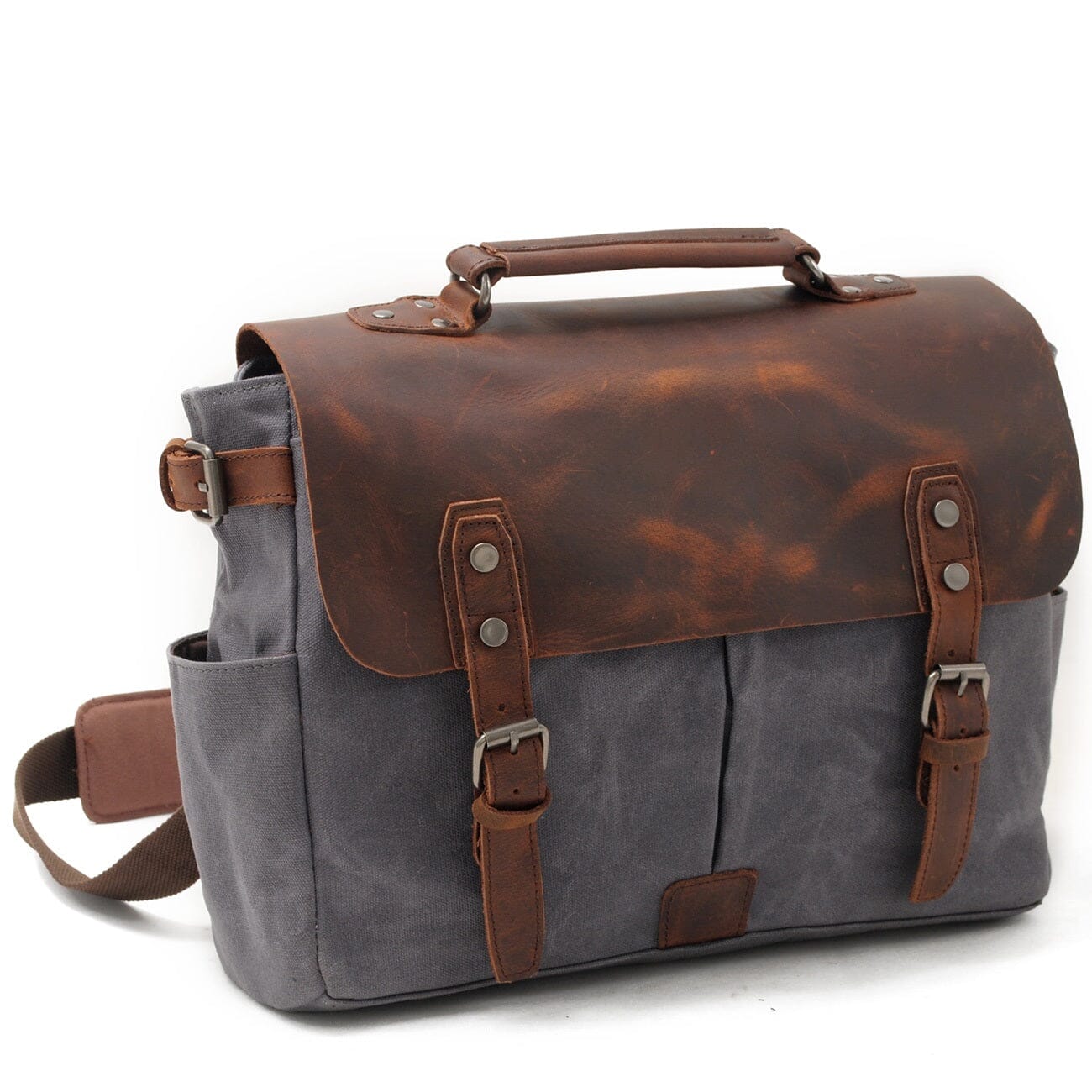 Alexander - Vintage Style Canvas Shoulder Bag