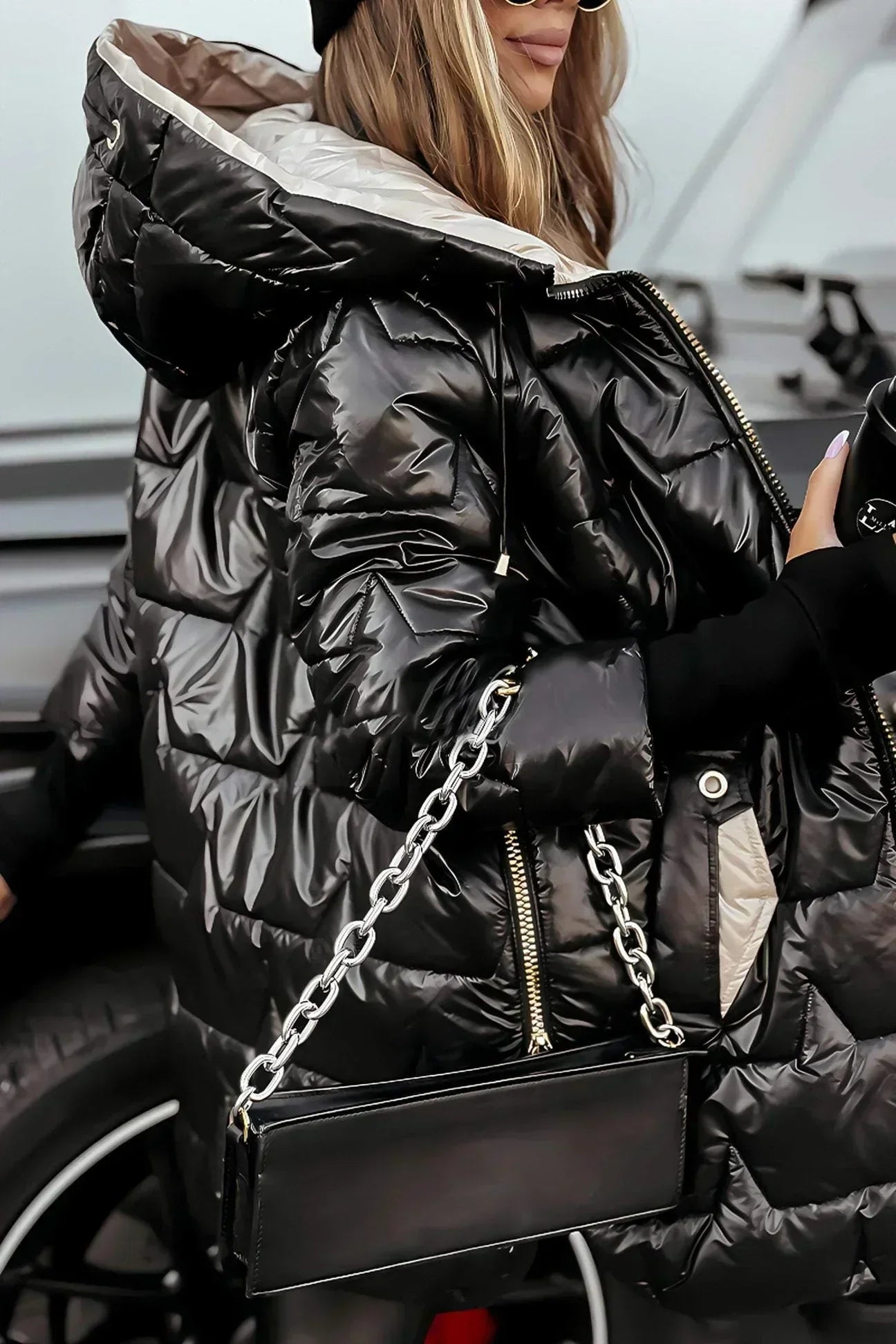 Lina | Long and Warm Hooded Puffer Jacket