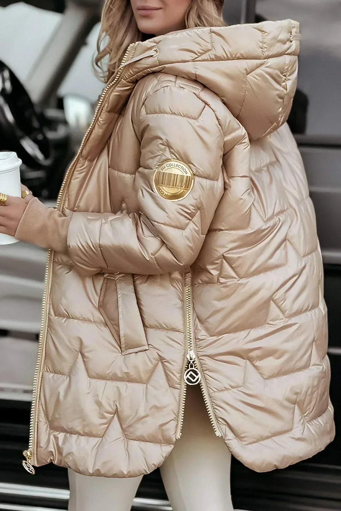 Lina | Long and Warm Hooded Puffer Jacket