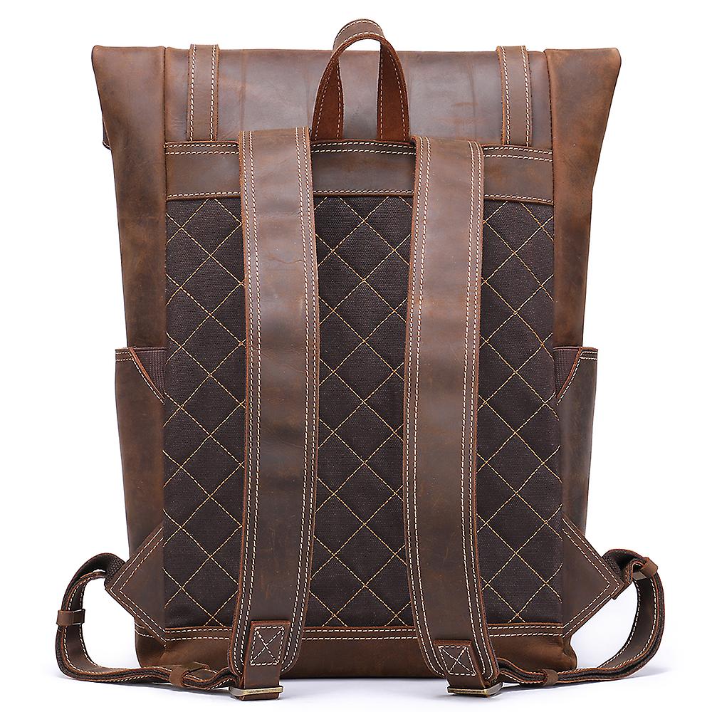 Larry - Men's Retro Leather Backpack
