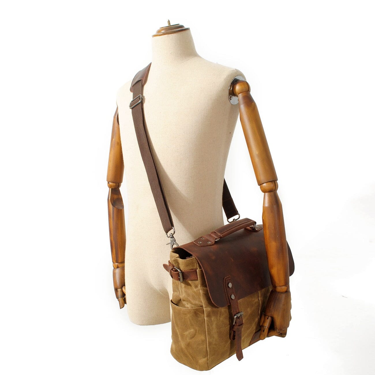 Alexander - Vintage Style Canvas Shoulder Bag
