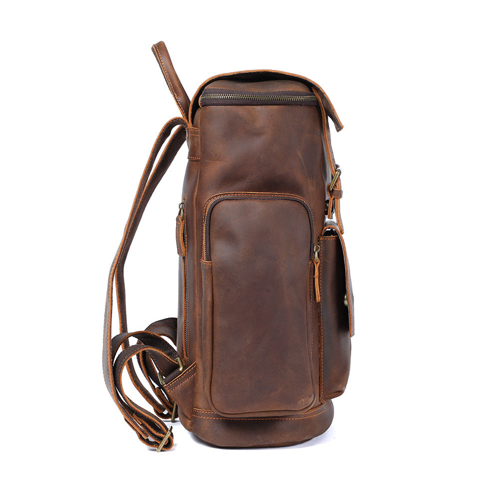 Charles - Men's Leather Laptop Backpack