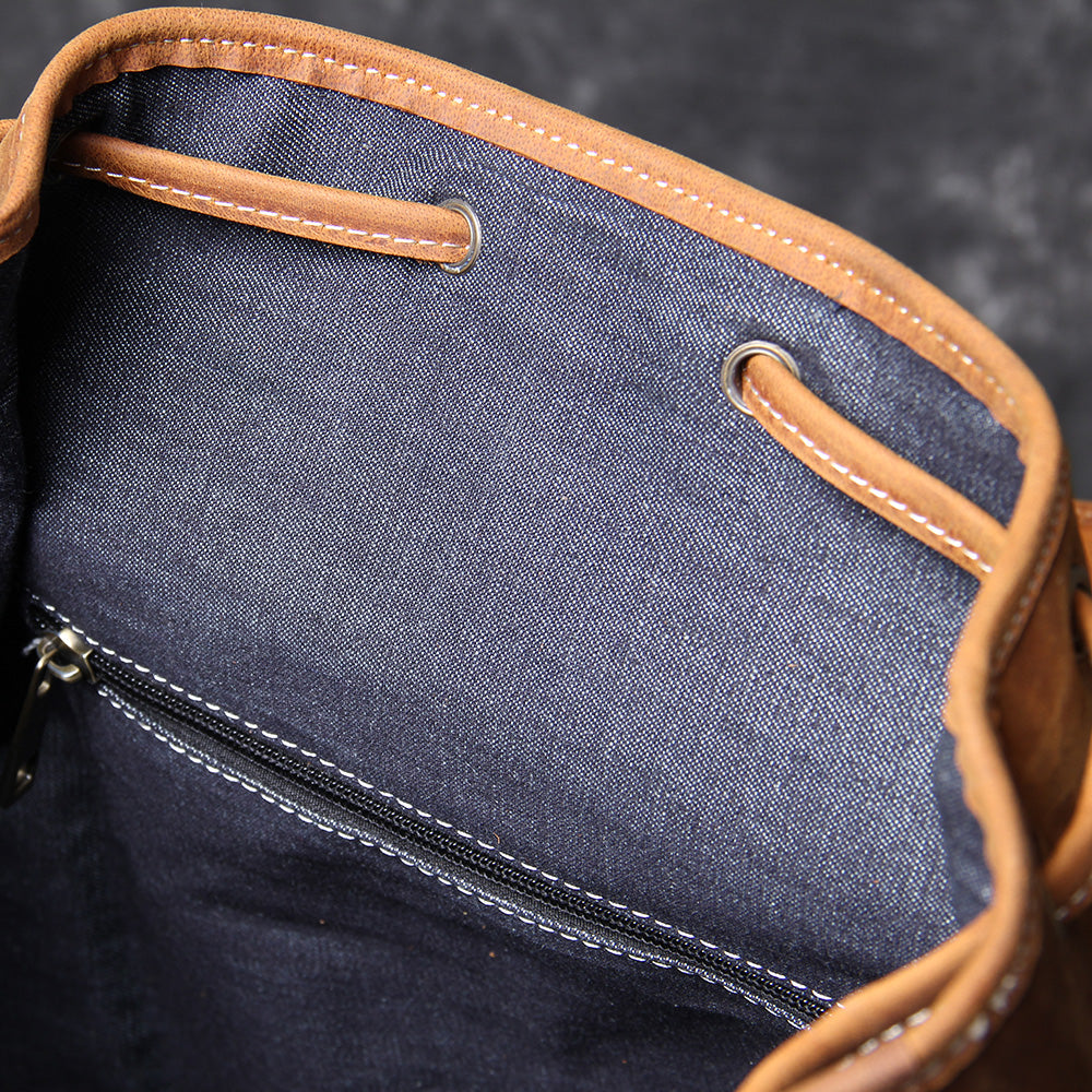 Jeffrey - Durable Classic Leather Backpack