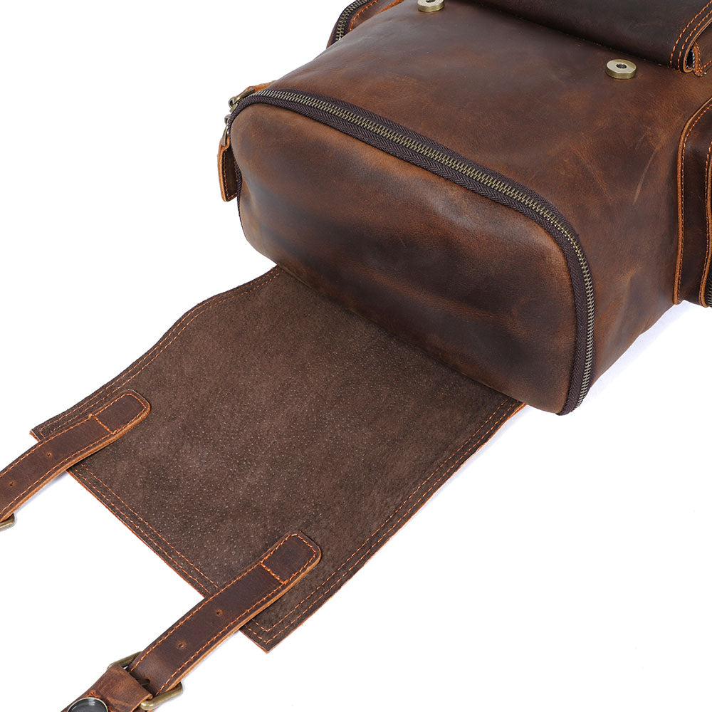 Charles - Men's Leather Laptop Backpack