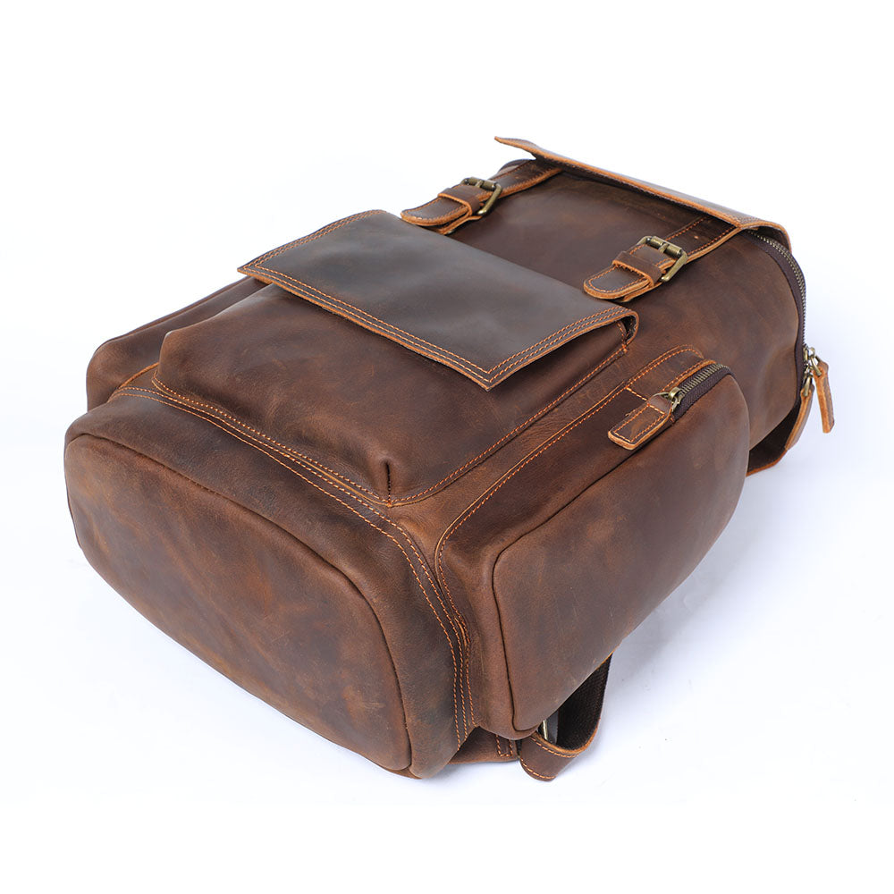 Charles - Men's Leather Laptop Backpack