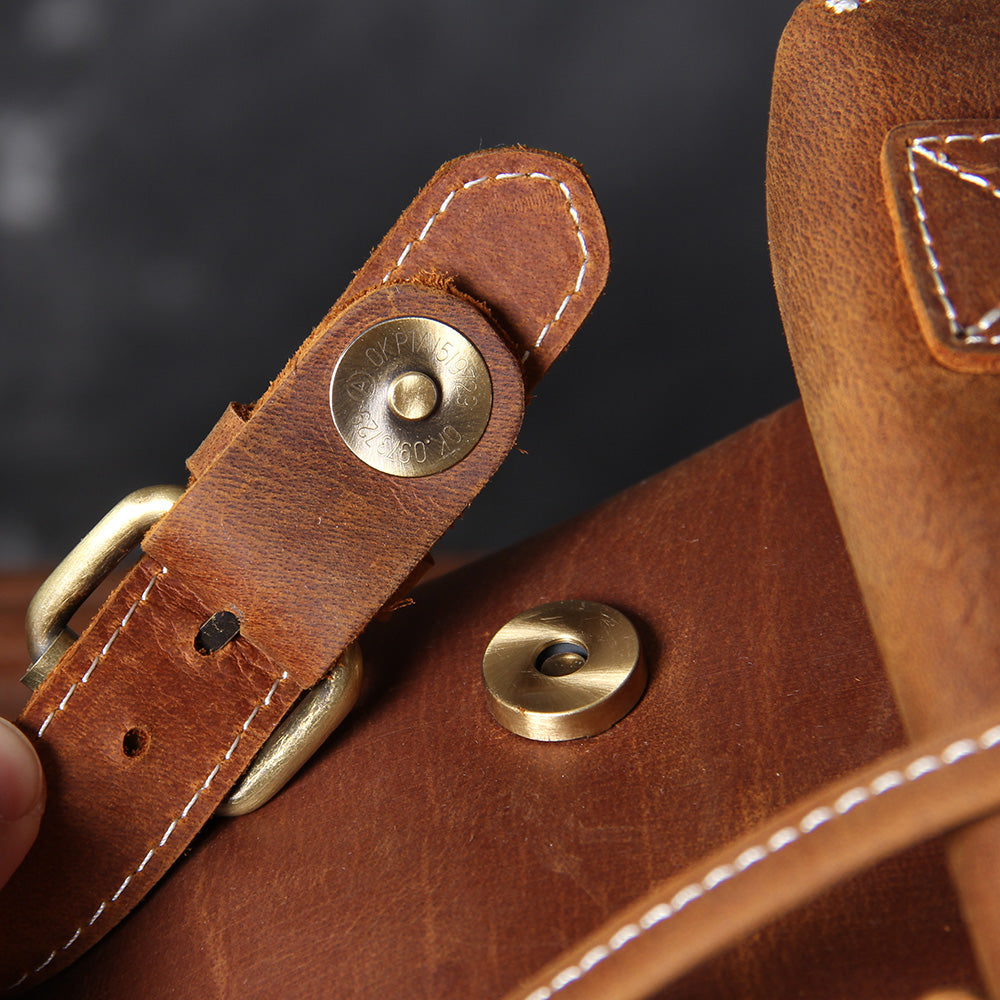 Jeffrey - Durable Classic Leather Backpack