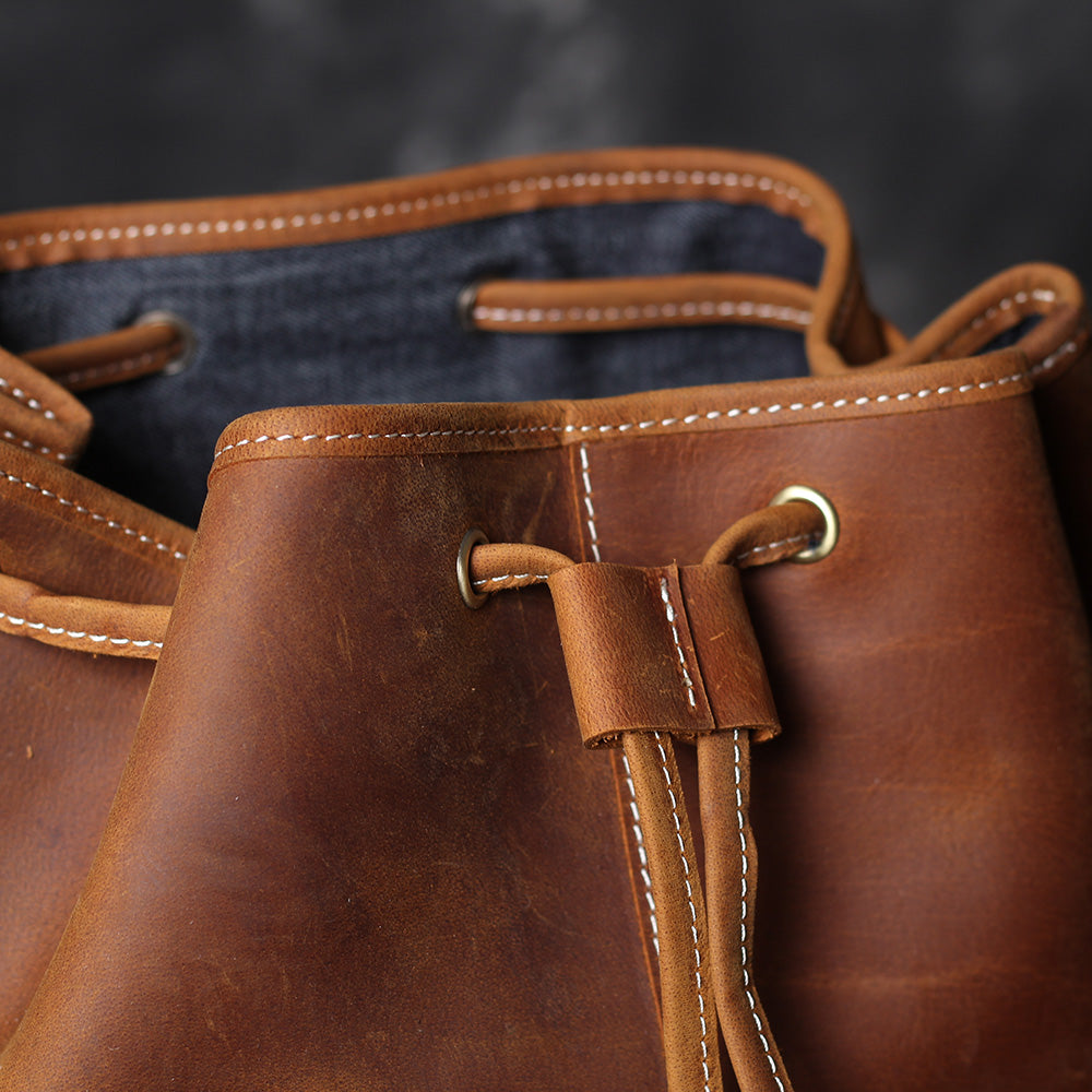 Jeffrey - Durable Classic Leather Backpack