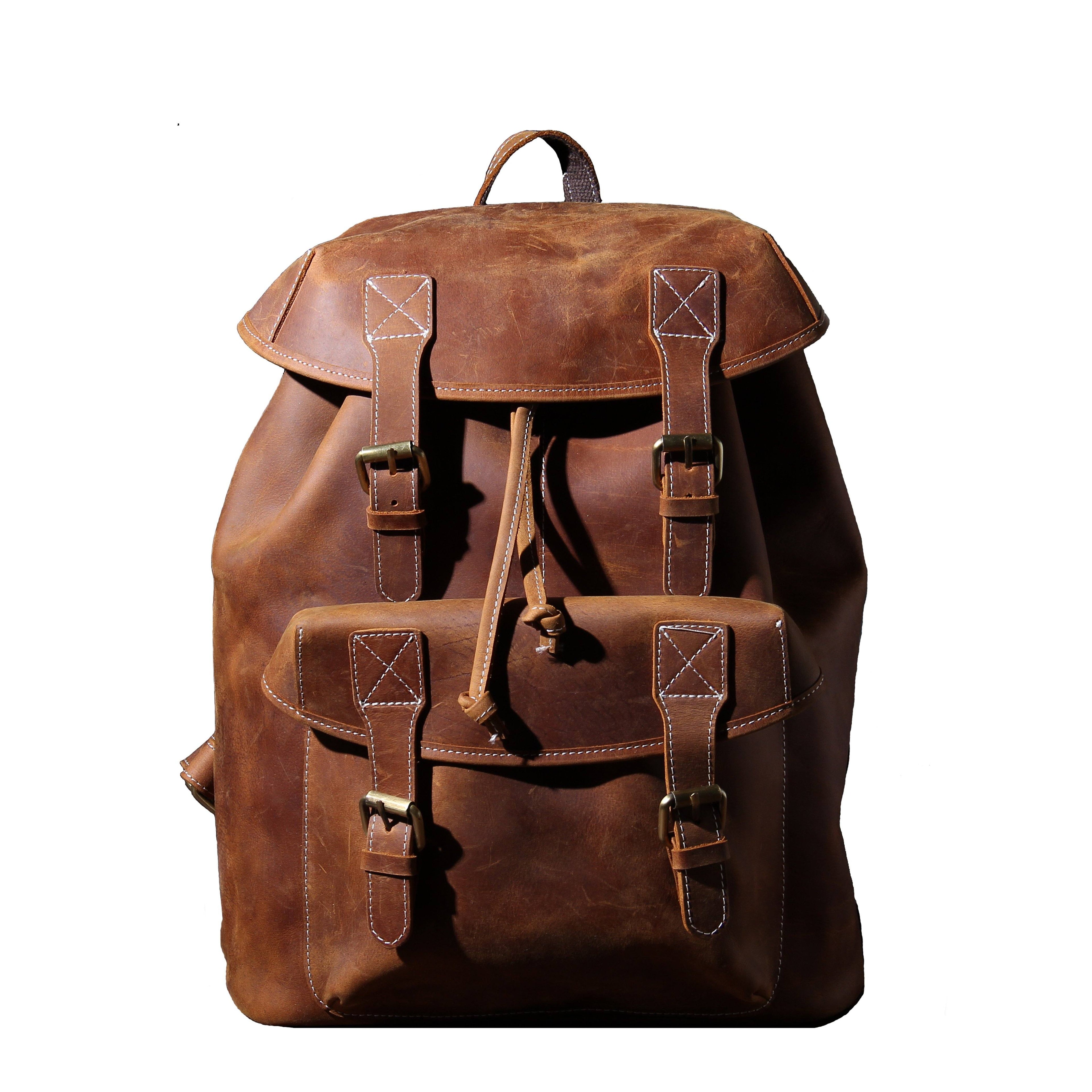 Jeffrey - Durable Classic Leather Backpack
