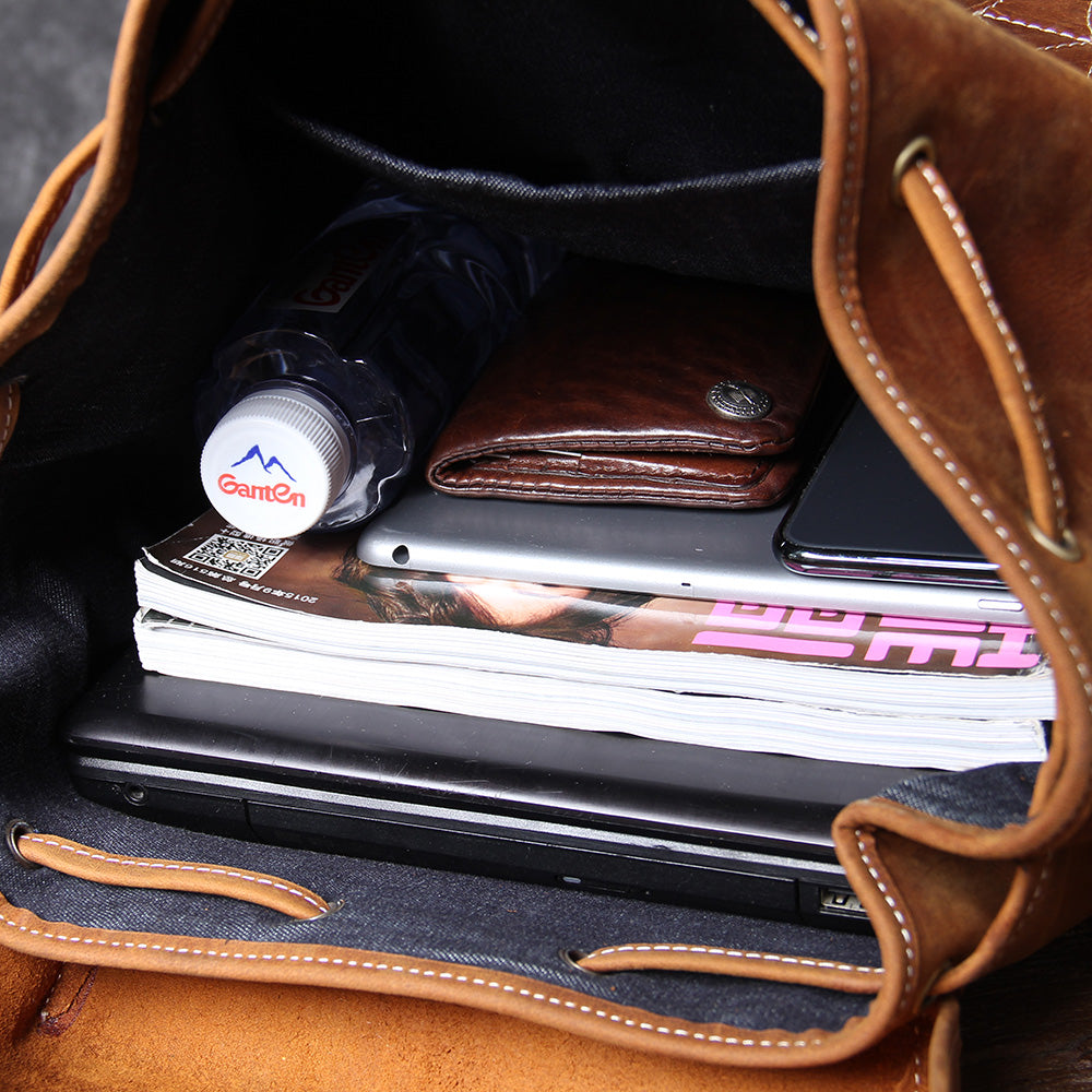 Jeffrey - Durable Classic Leather Backpack