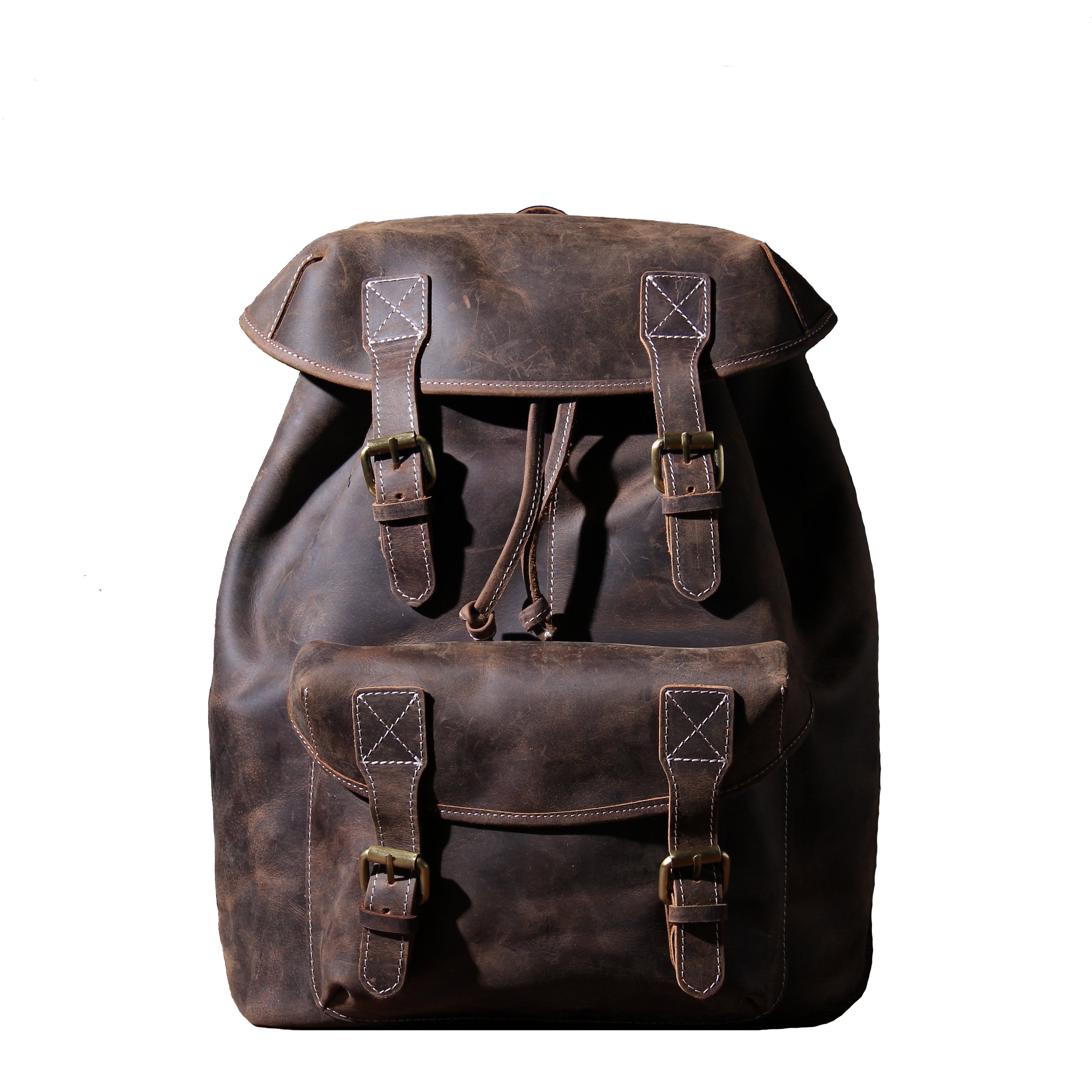 Jeffrey - Durable Classic Leather Backpack