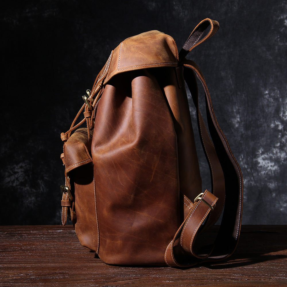 Jeffrey - Durable Classic Leather Backpack