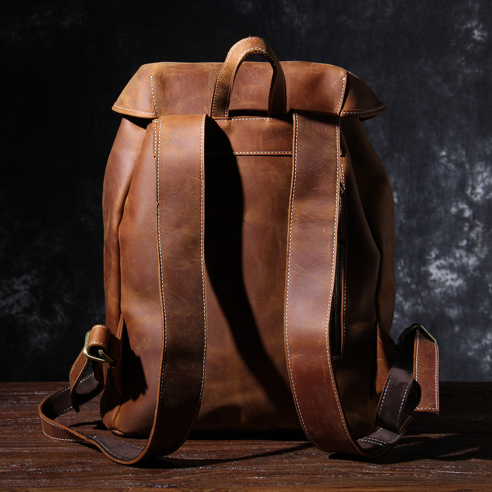 Jeffrey - Durable Classic Leather Backpack