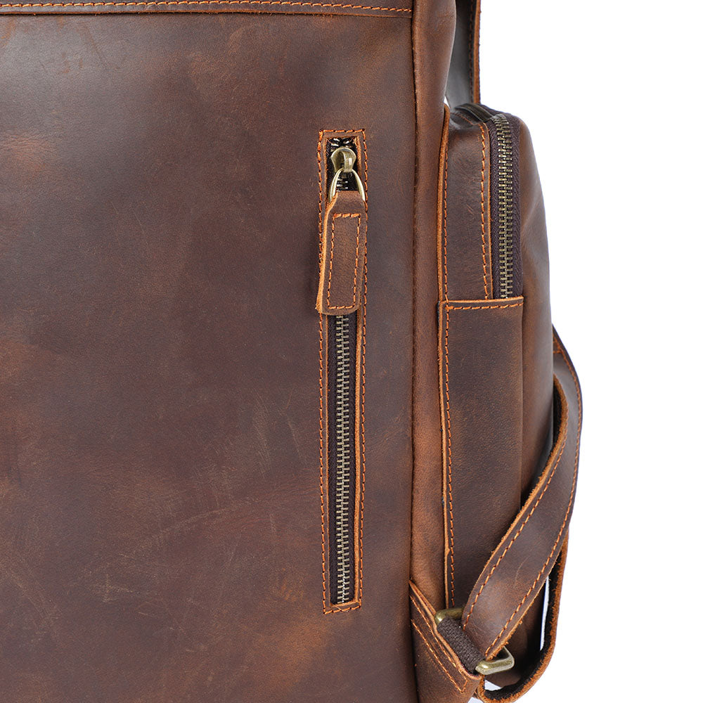 Charles - Men's Leather Laptop Backpack