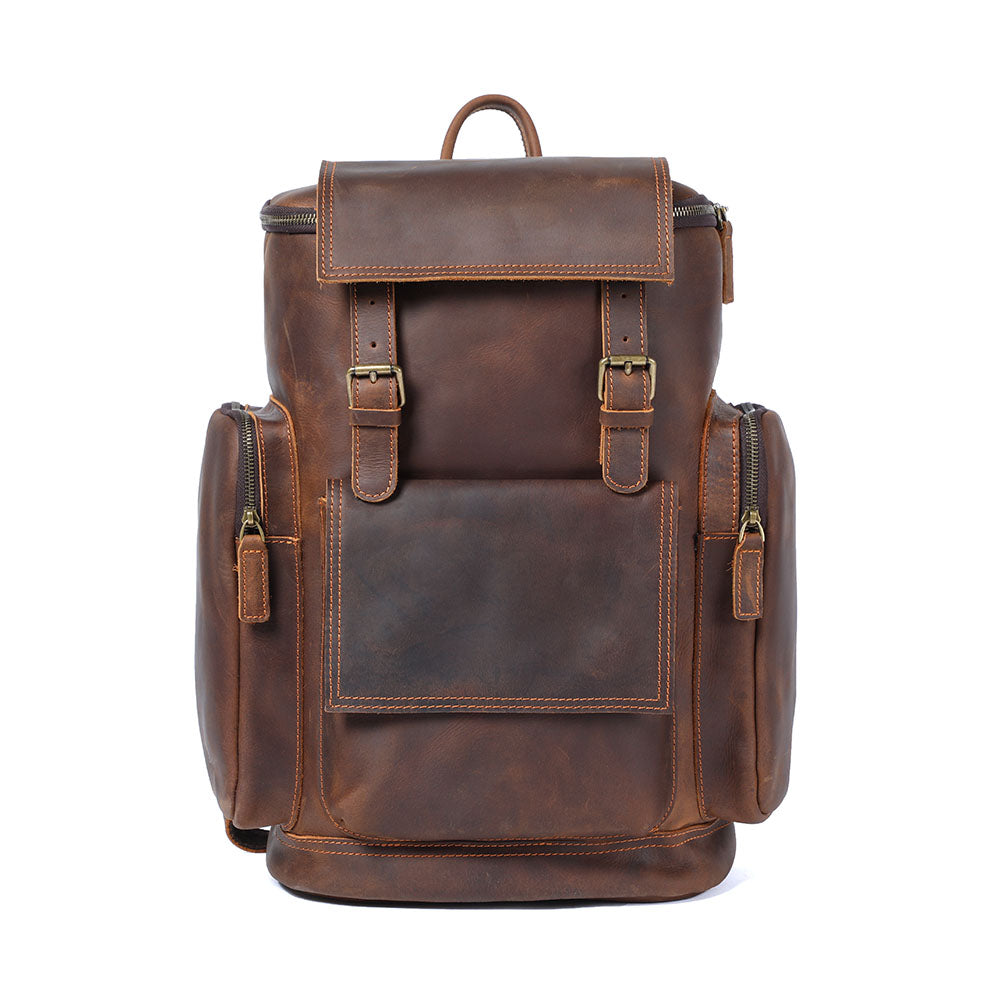 Charles - Men's Leather Laptop Backpack