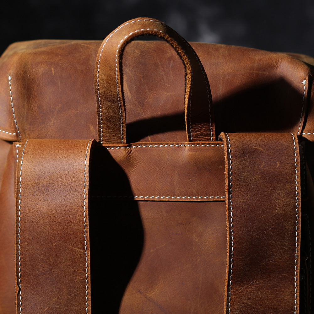 Jeffrey - Durable Classic Leather Backpack