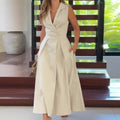 EMANUELA | V-NECK DRESS