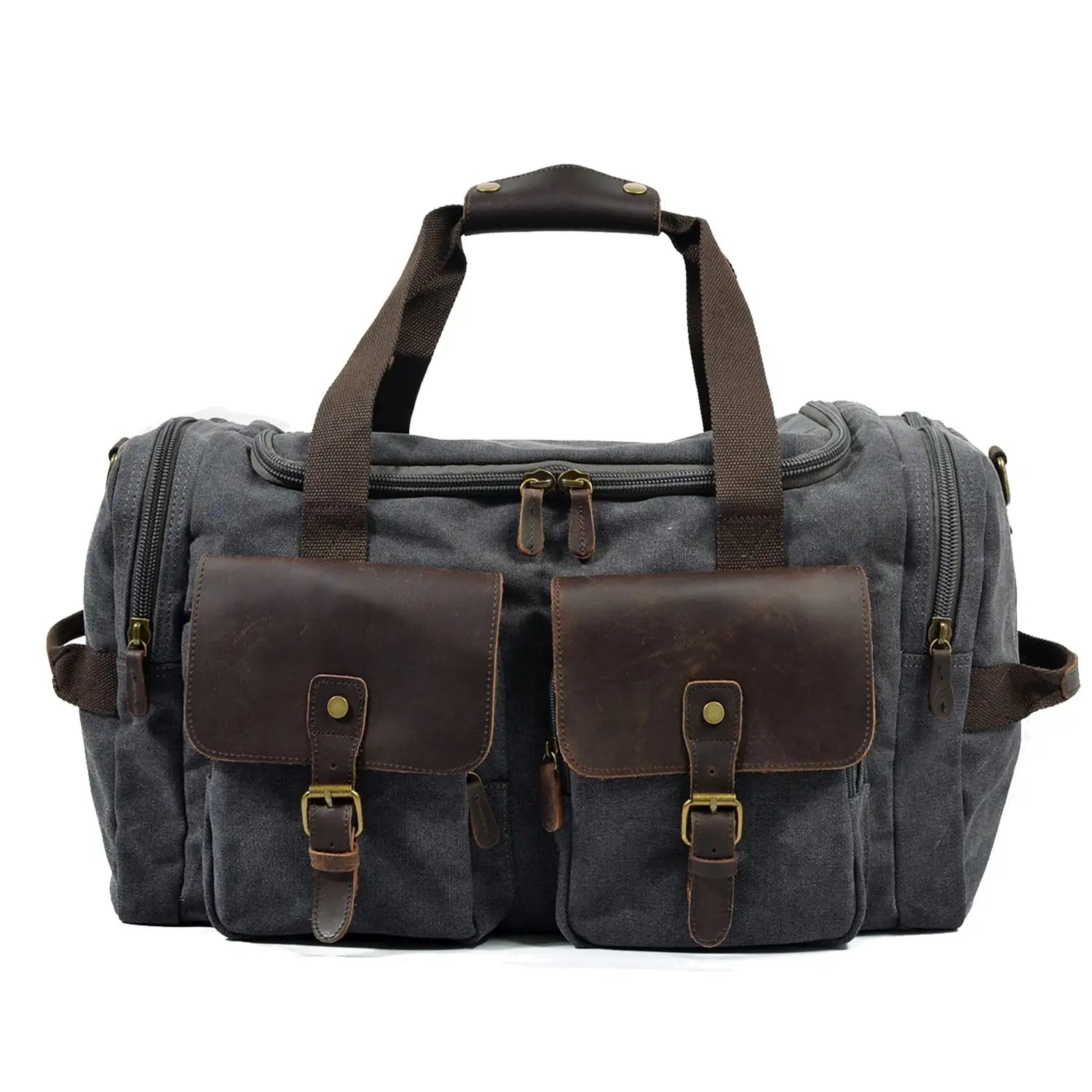 David - Canvas Leather Duffle Bags for Men