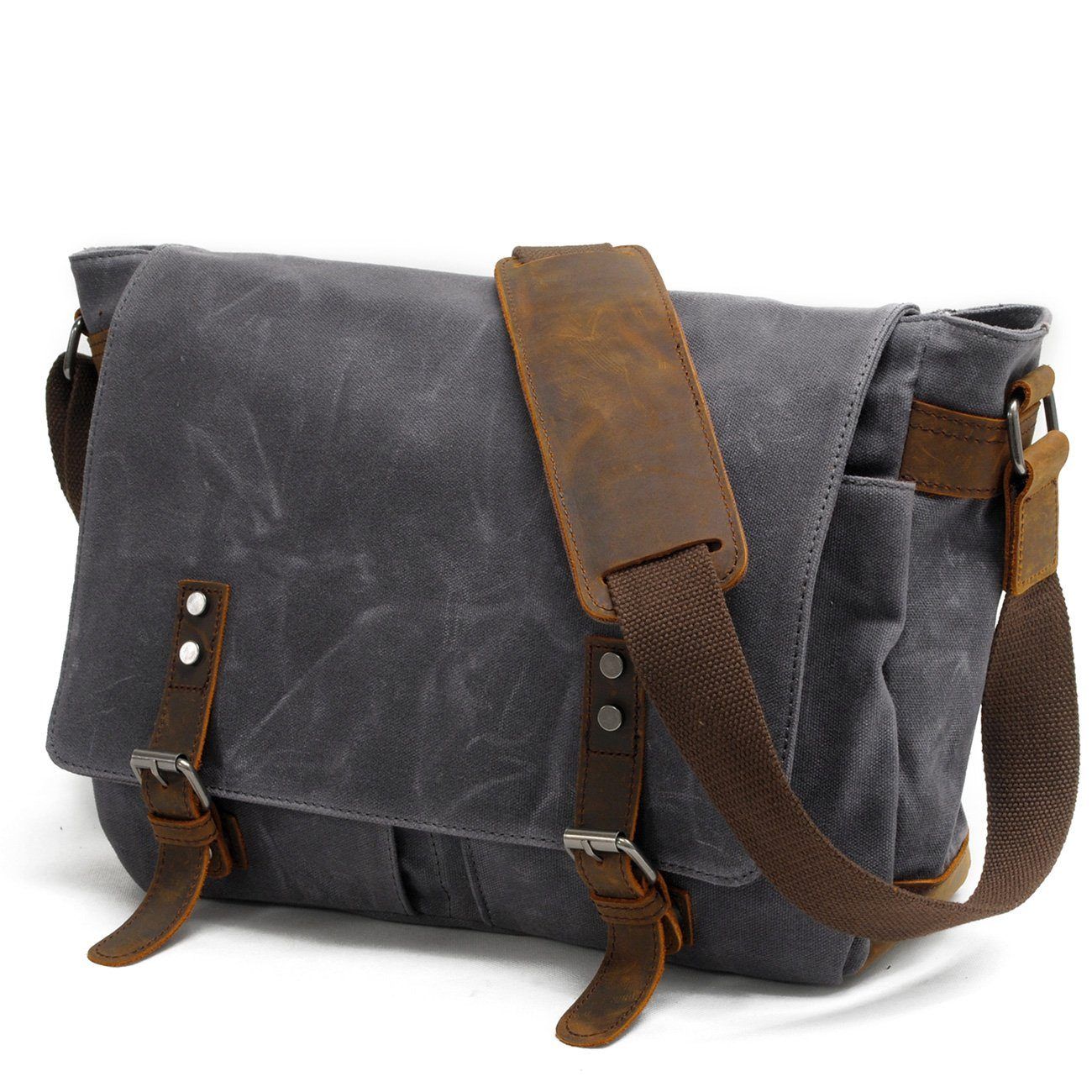 Joshua - Canvas Shoulder Messenger Bag for Men