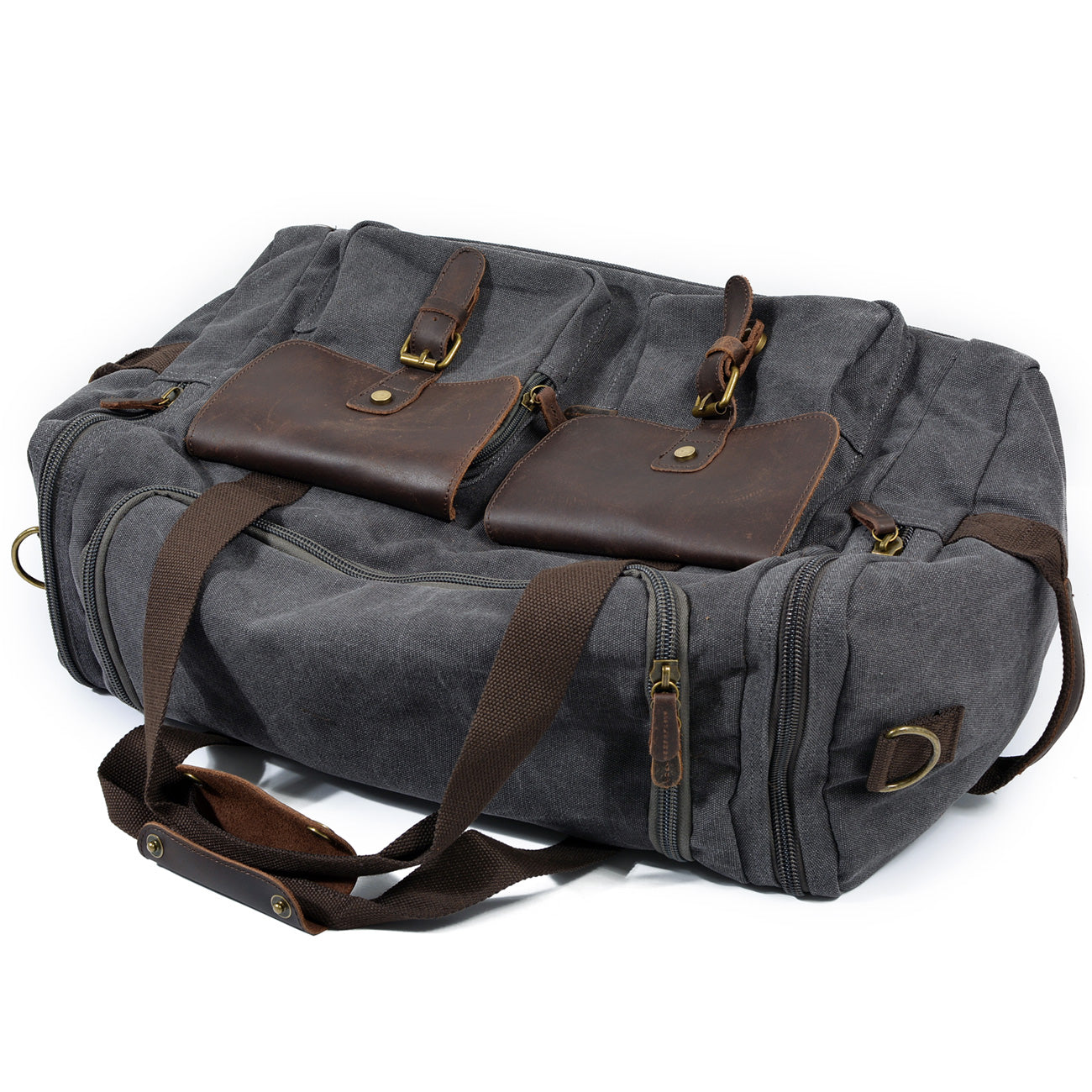 David - Canvas Leather Duffle Bags for Men